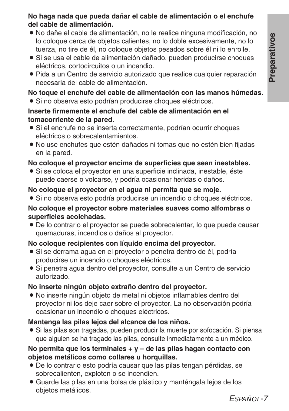 7 preparativ os | Panasonic LB20NTU User Manual | Page 83 / 144