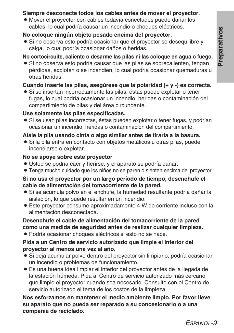9 preparativ os | Panasonic LB20NTU User Manual | Page 85 / 144