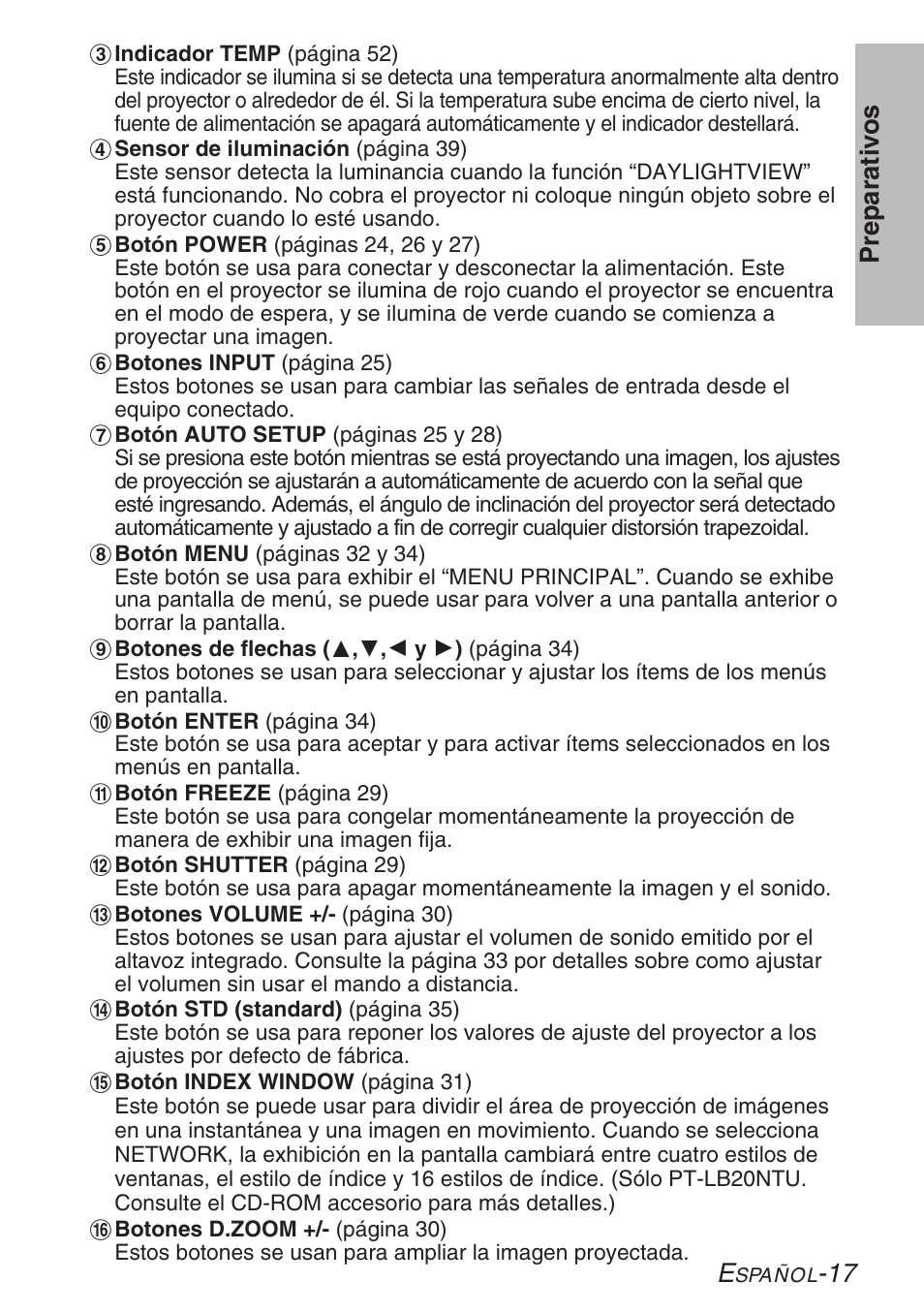 17 preparativ os | Panasonic LB20NTU User Manual | Page 93 / 144