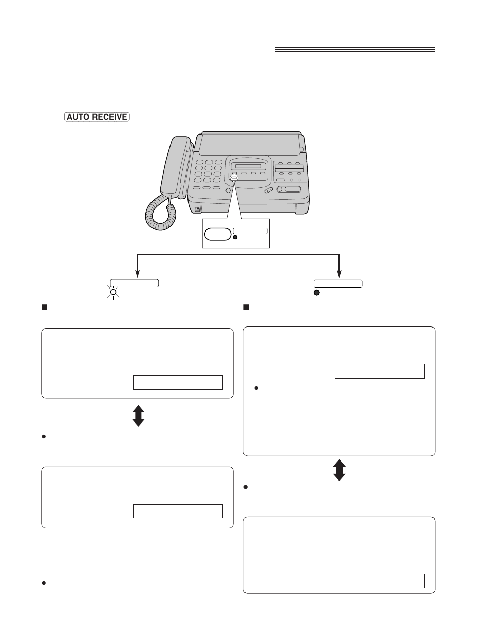 Selecting the receive mode | Panasonic KX-F780 User Manual | Page 14 / 80