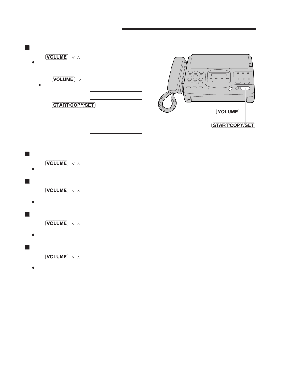 Adjusting volumes, Ringer volume, Handset volume | Speaker volume, Answering device volume, Fax voice guidance volume | Panasonic KX-F780 User Manual | Page 16 / 80