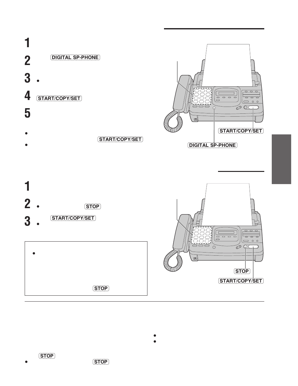 Transmitting documents manually, Transmitting documents with fewer procedures | Panasonic KX-F780 User Manual | Page 19 / 80