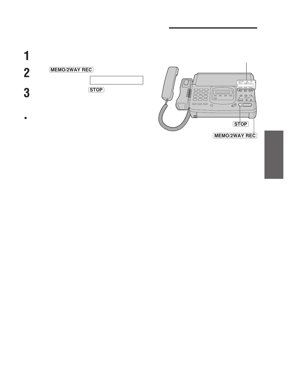 Recording a telephone conversation | Panasonic KX-F780 User Manual | Page 31 / 80