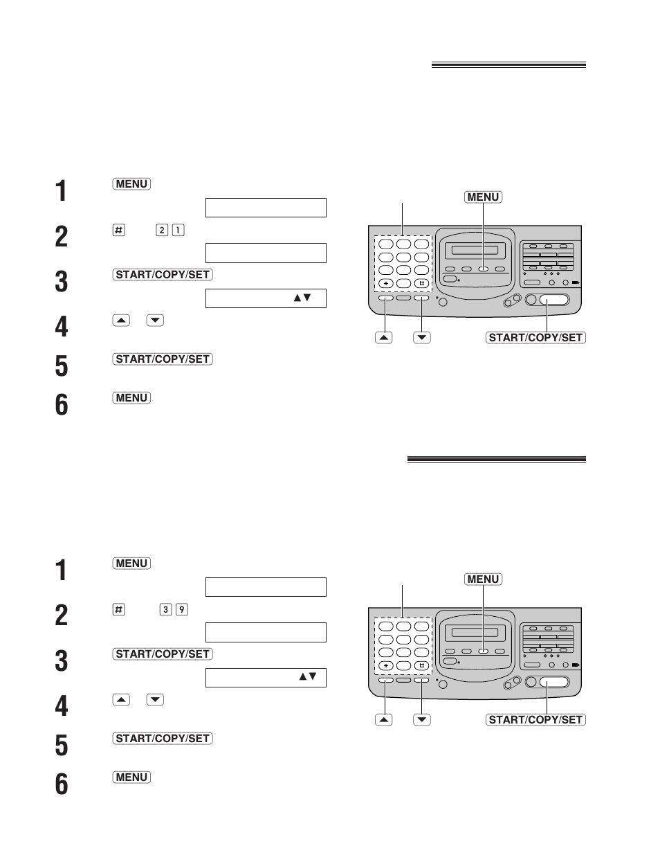 Changing the display contrast, Changing the logo print position | Panasonic KX-F780 User Manual | Page 58 / 80