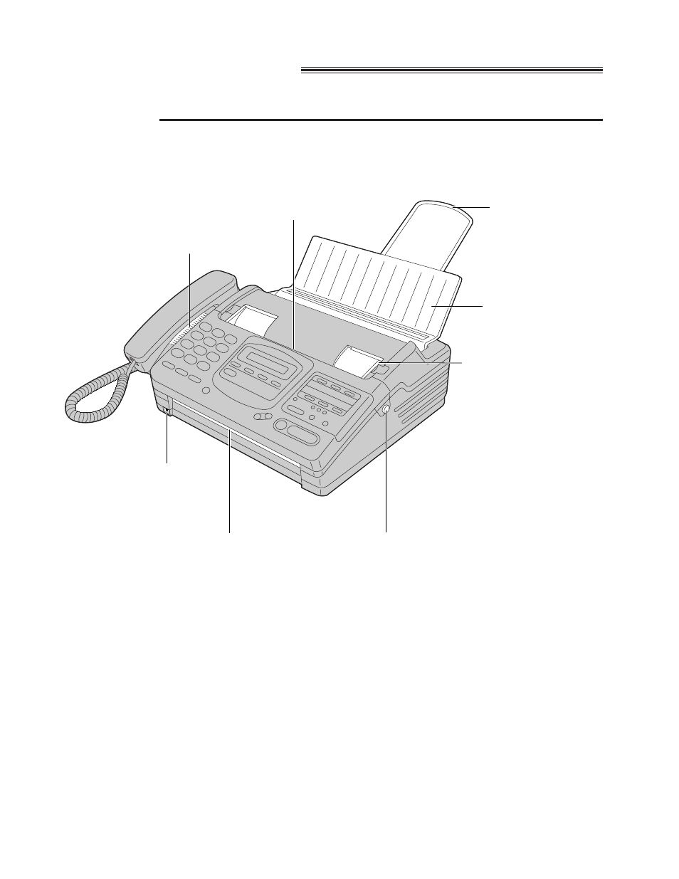 Location of controls, Front view | Panasonic KX-F780 User Manual | Page 6 / 80