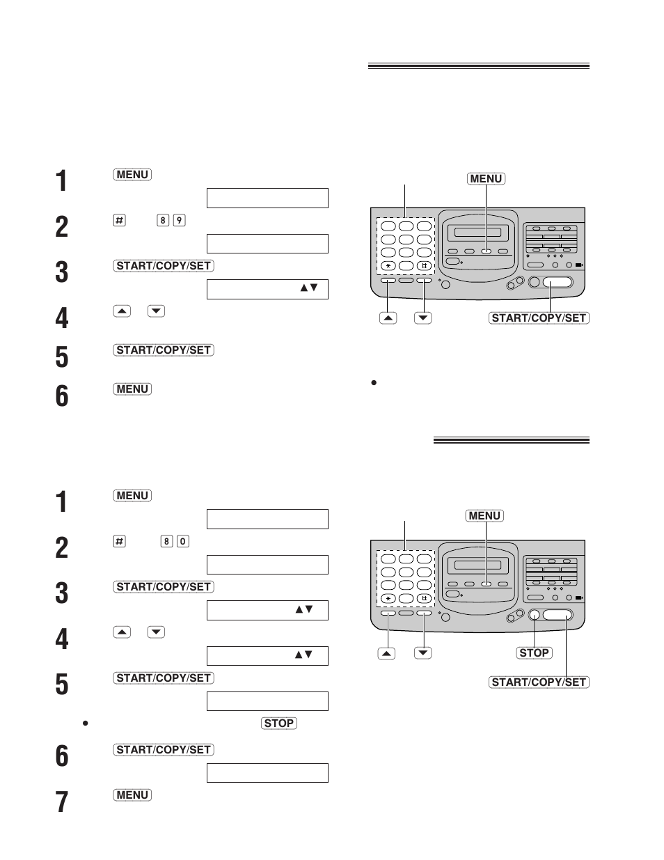 Resetting the advanced features, Setting the handset switch | Panasonic KX-F780 User Manual | Page 60 / 80