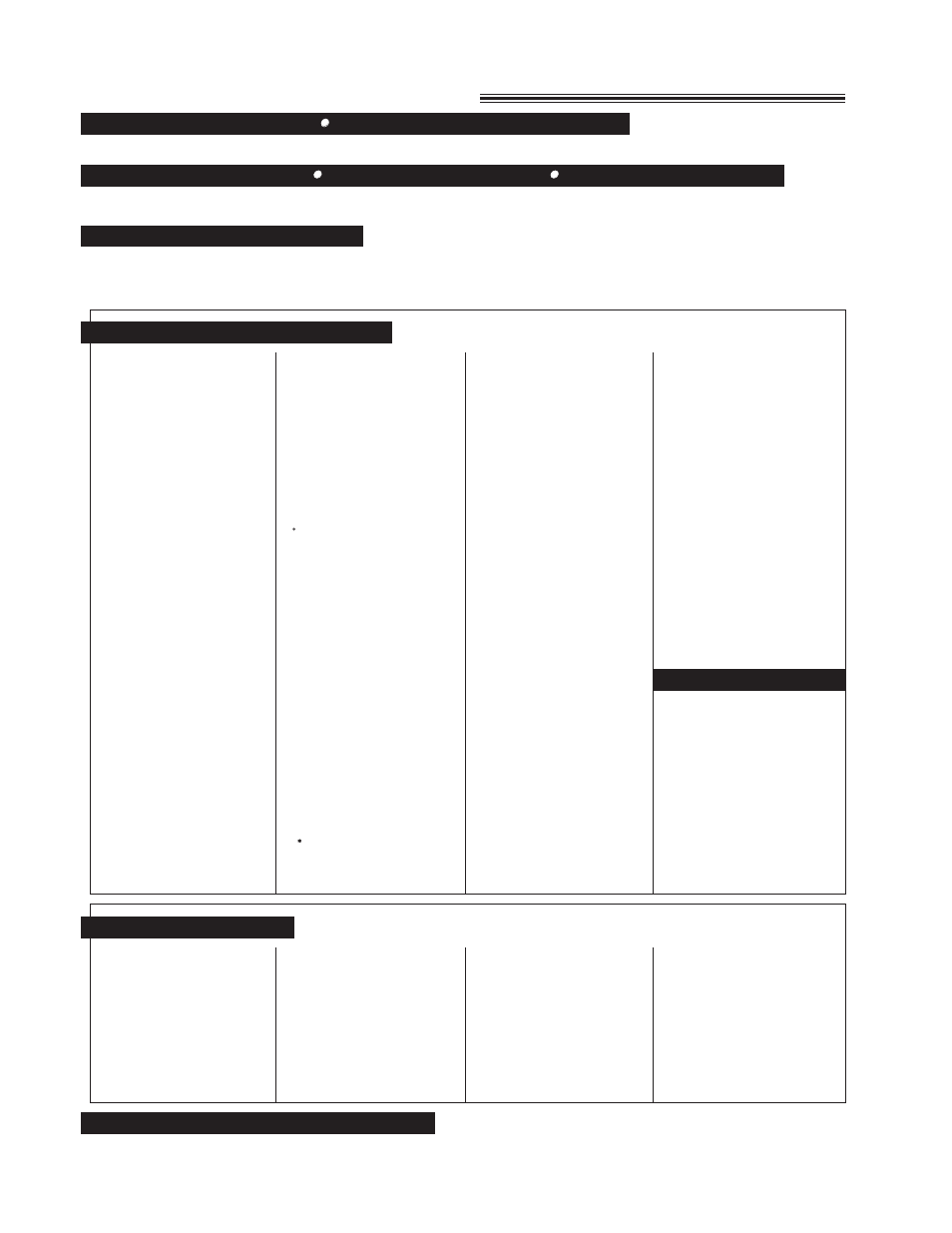 Service center directory, Operation assistance, Fax advantage program | Product information, Literature requests, Dealer locations, Accessory purchases, Authorized servicenters, Repair inquiries parts distribution locations | Panasonic KX-F780 User Manual | Page 74 / 80