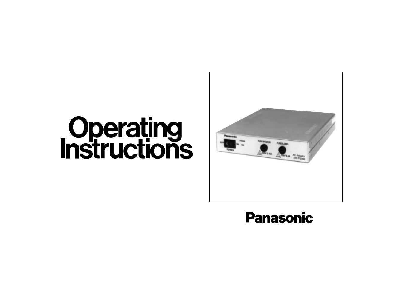 Panasonic AW-PS300 User Manual | 11 pages