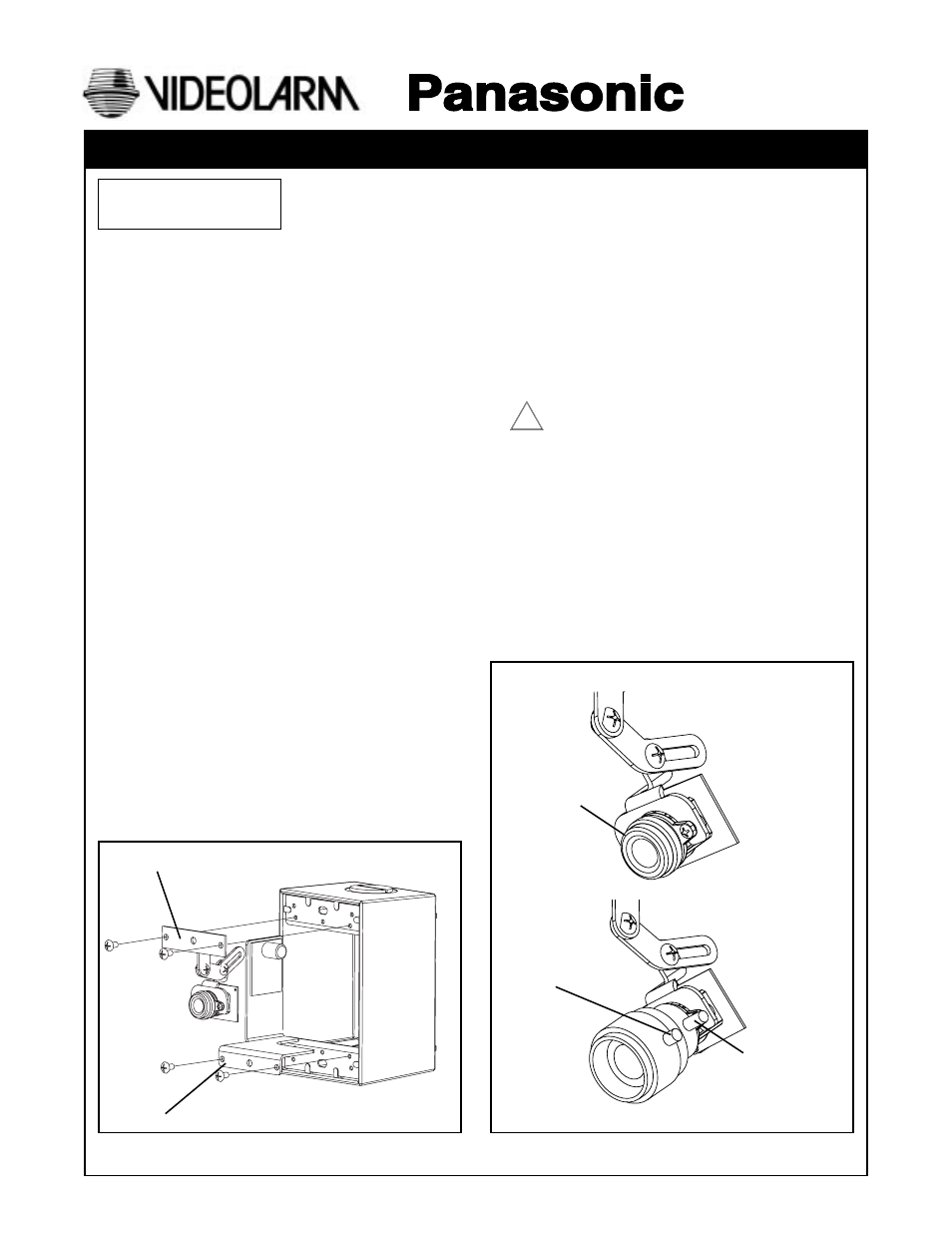 Panasonic VIDEOLARM PCF1 User Manual | 3 pages