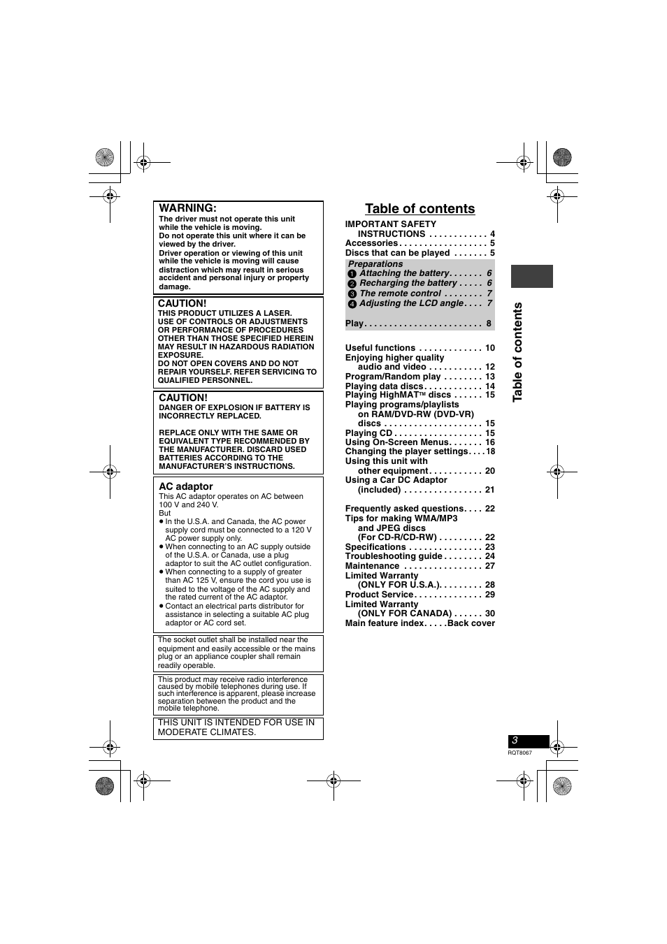 Panasonic DVD-LS90  EN User Manual | Page 3 / 32