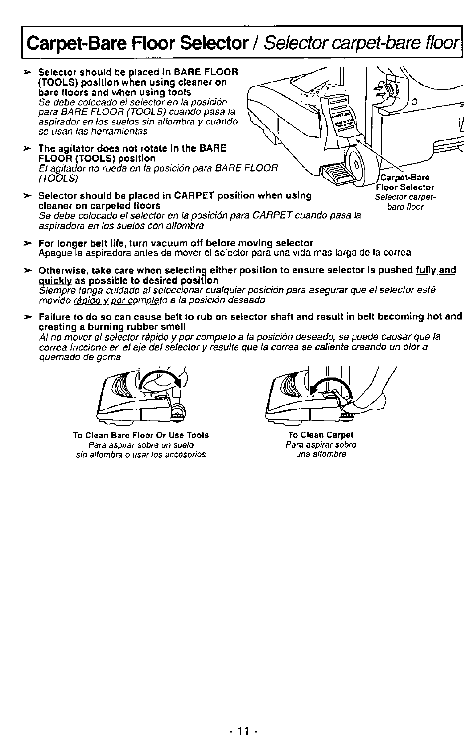 Panasonic MC-V7390 User Manual | Page 11 / 27