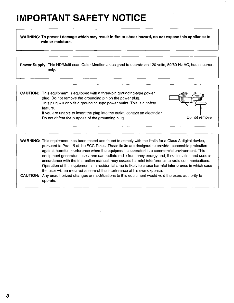 Important safety notice | Panasonic DT2750MS User Manual | Page 4 / 48