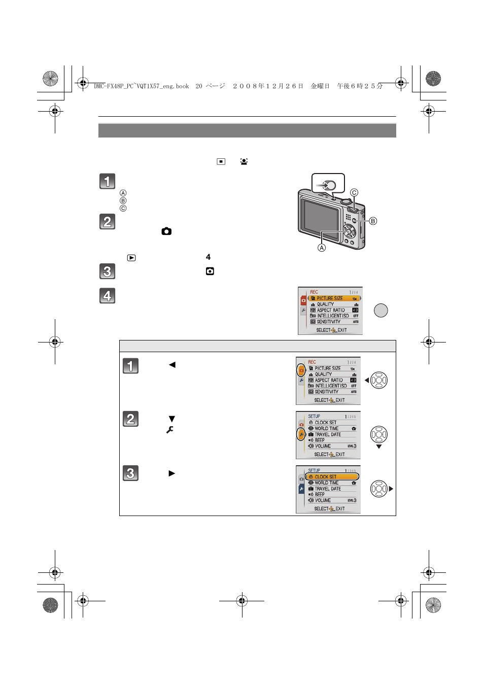 Panasonic DMC-FX48 User Manual | Page 20 / 136