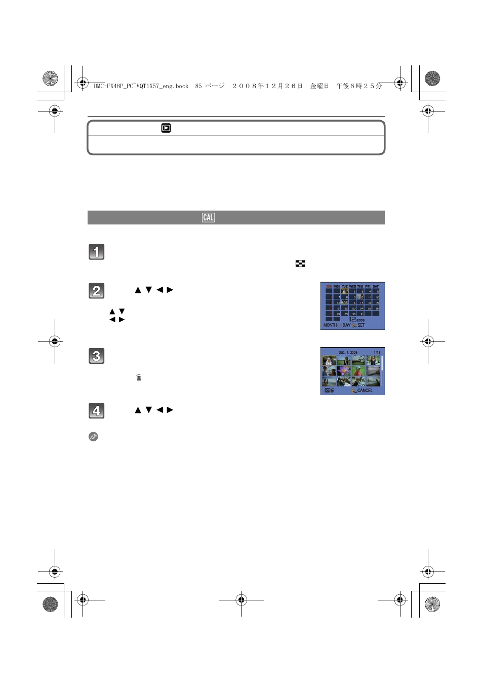 Using the [playback] mode menu | Panasonic DMC-FX48 User Manual | Page 85 / 136