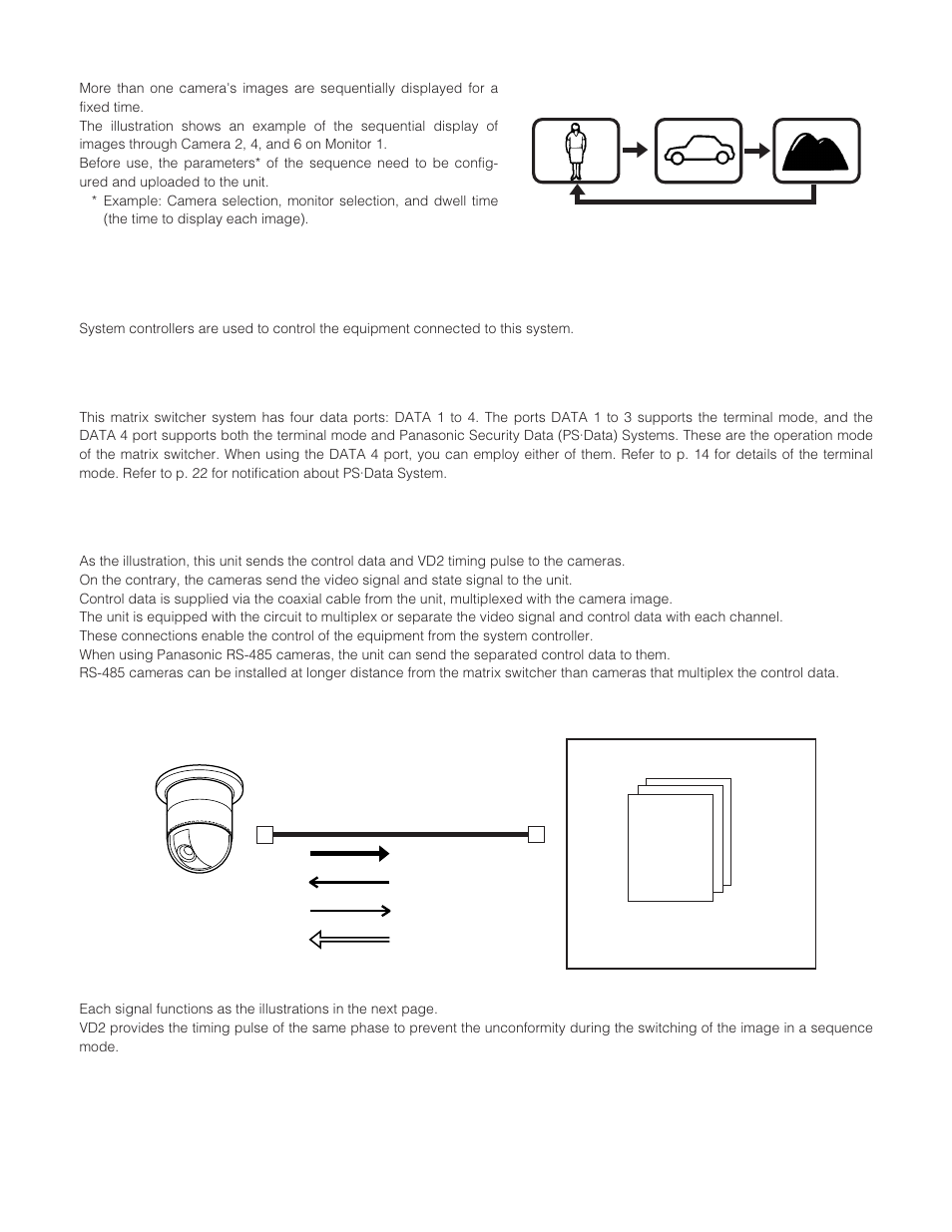 Sequence mode, System control, About system controller | Camera control | Panasonic WJ-SX 150A User Manual | Page 10 / 220