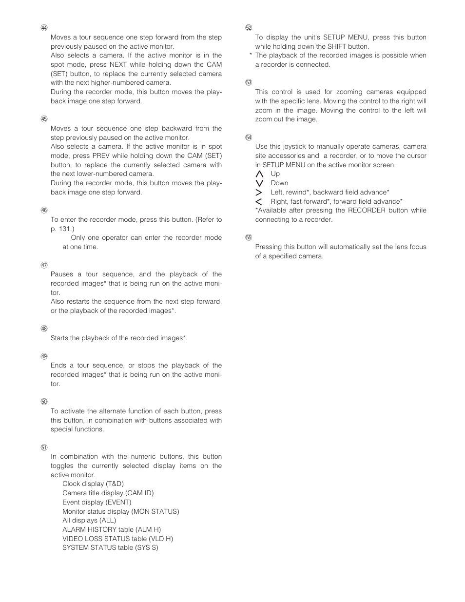 Panasonic WJ-SX 150A User Manual | Page 27 / 220