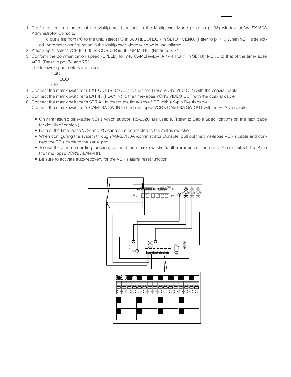 Panasonic WJ-SX 150A User Manual | Page 44 / 220