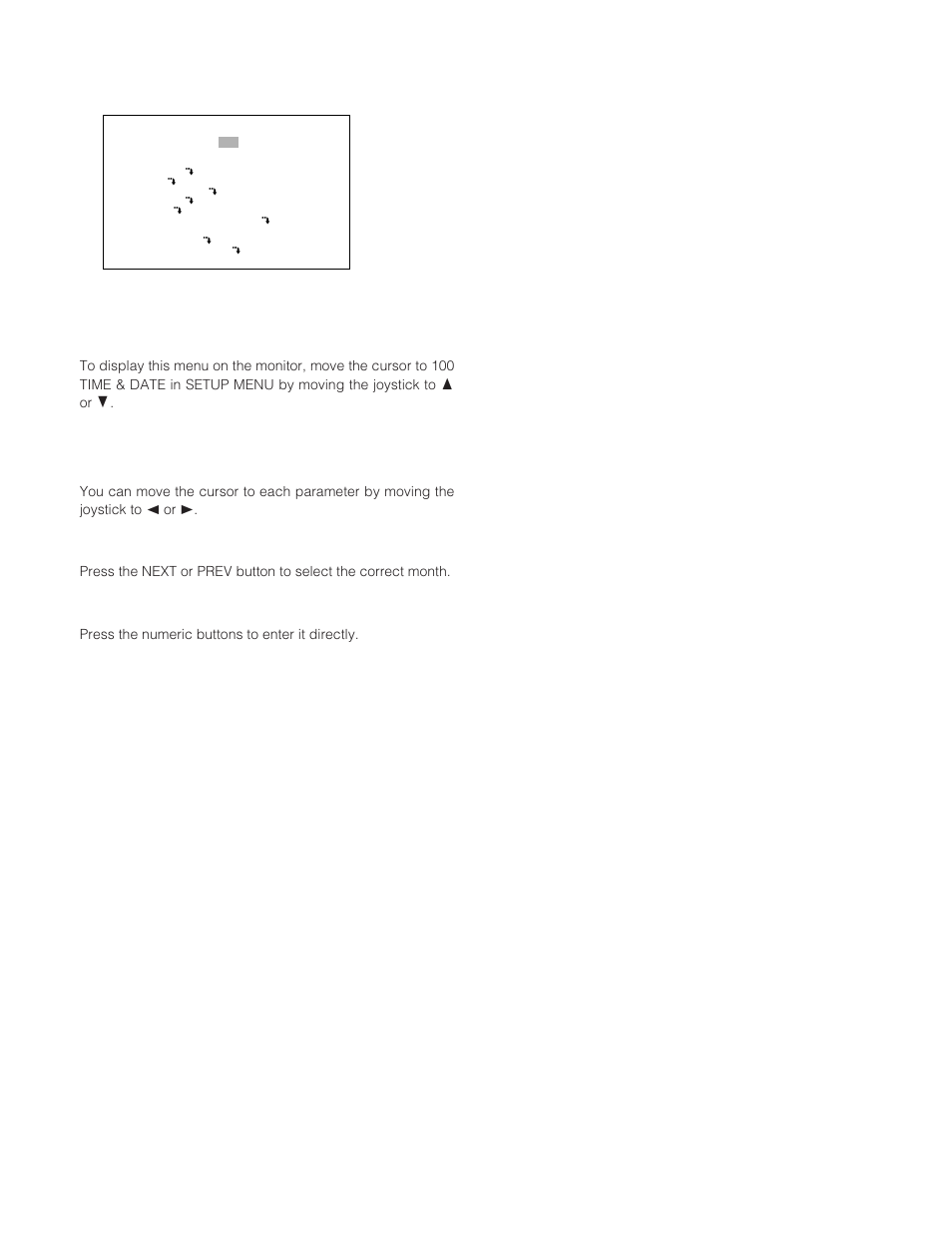 Time & date, How to display, Parameters | Month | Panasonic WJ-SX 150A User Manual | Page 61 / 220