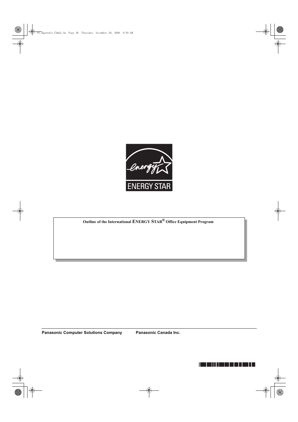 Panasonic CF-T5 Series User Manual | Page 40 / 40