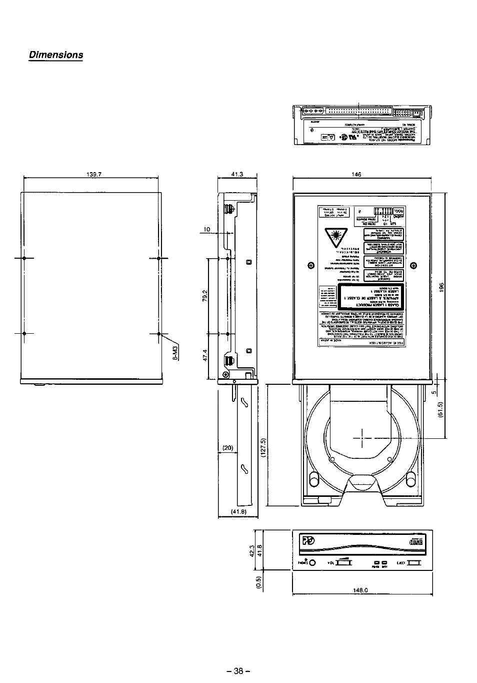 Panasonic LF-1004AB User Manual | Page 38 / 40