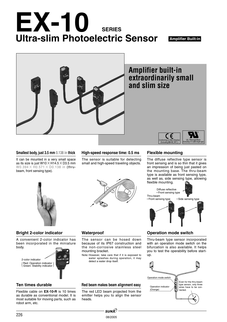 Panasonic EX-10 Series User Manual | 13 pages