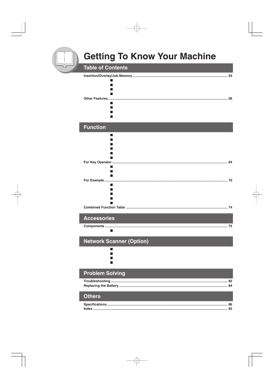 Panasonic 4520 User Manual | Page 6 / 96