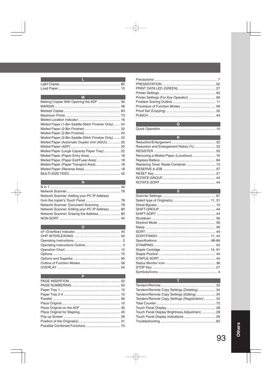 Panasonic 4520 User Manual | Page 93 / 96