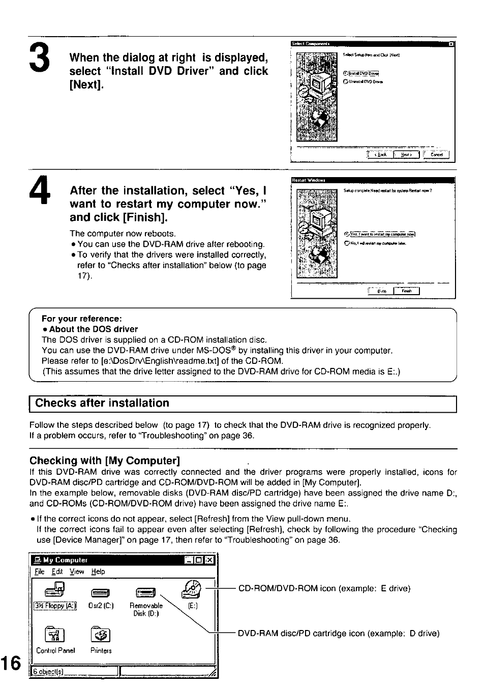 For your reference, Checks after installation | Panasonic LF-D102U User Manual | Page 16 / 40