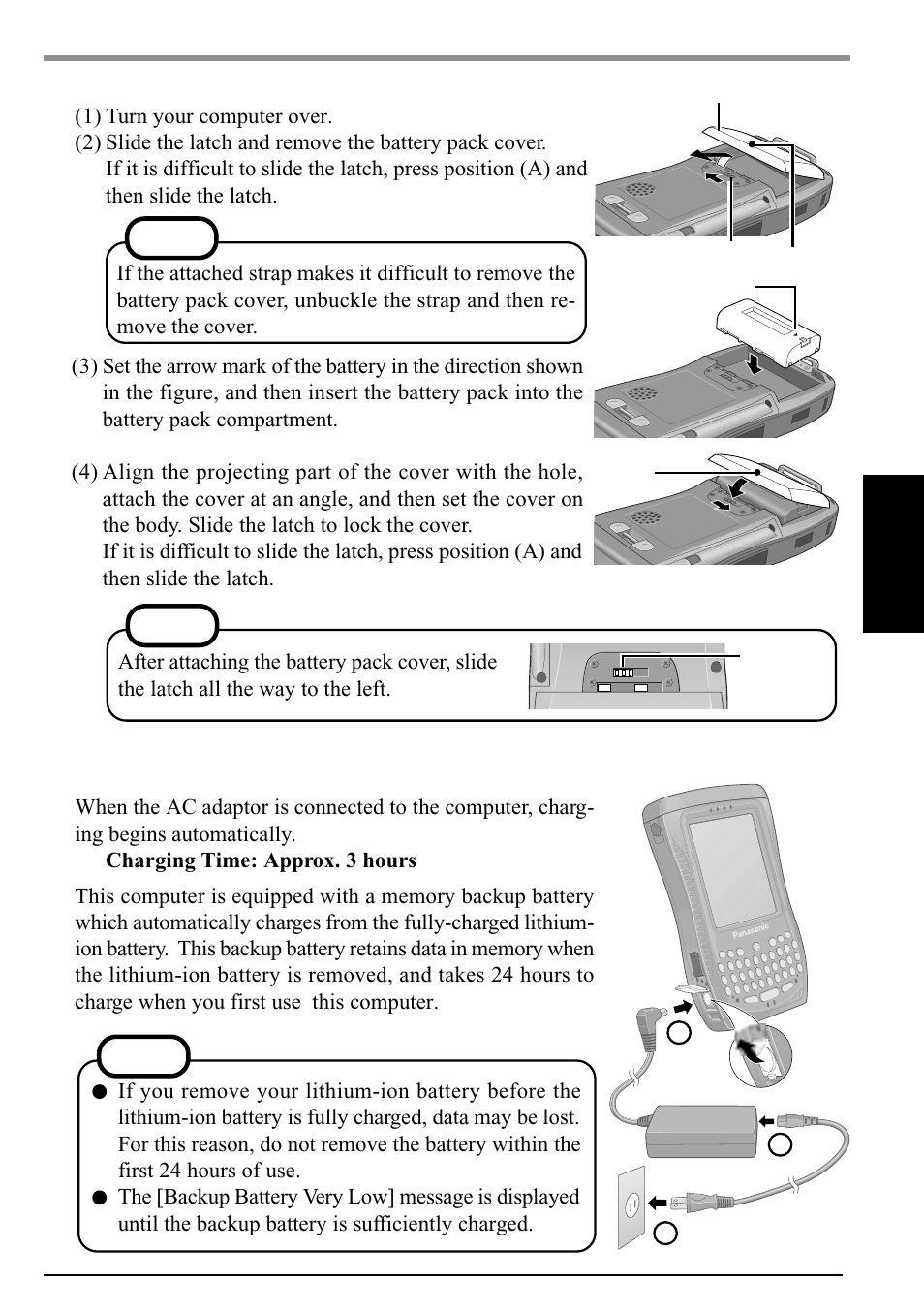 First-time operation | Panasonic CF-P1 User Manual | Page 11 / 40