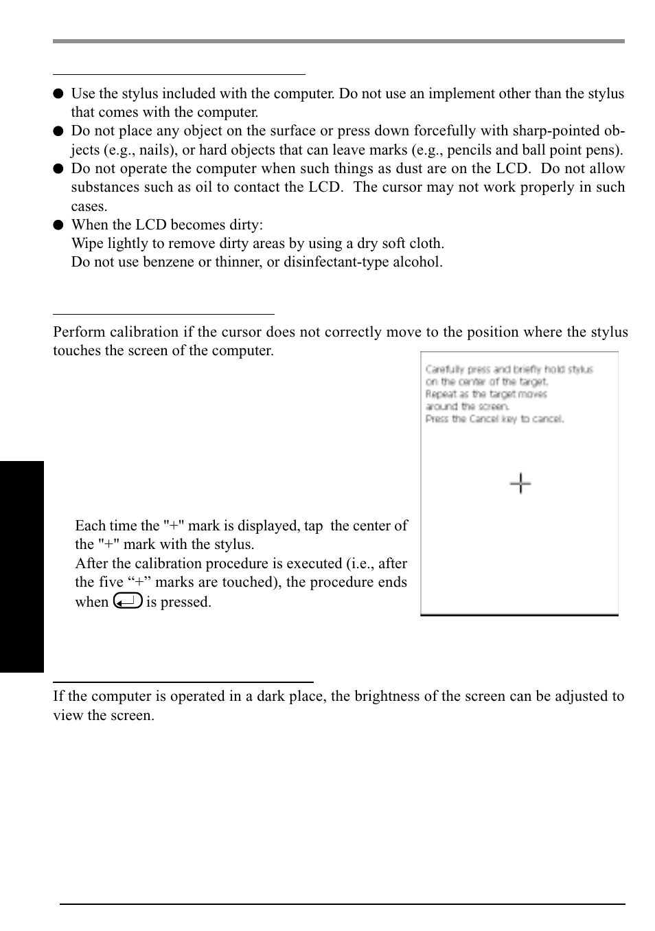 Lcd (touchscreen) | Panasonic CF-P1 User Manual | Page 16 / 40