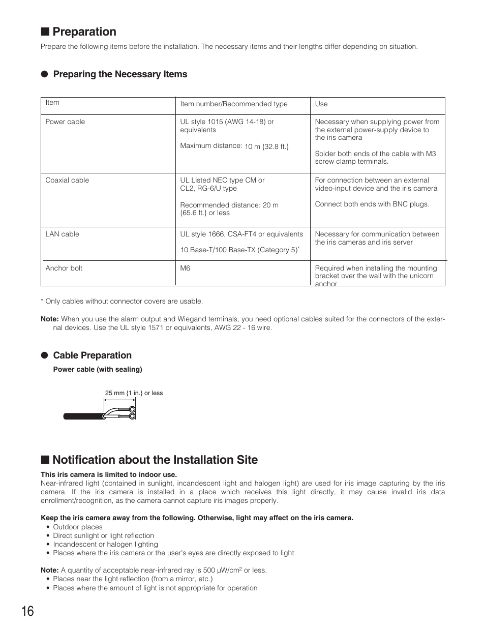 Preparation, Notification about the installation site | Panasonic BM-ET300AE User Manual | Page 16 / 35