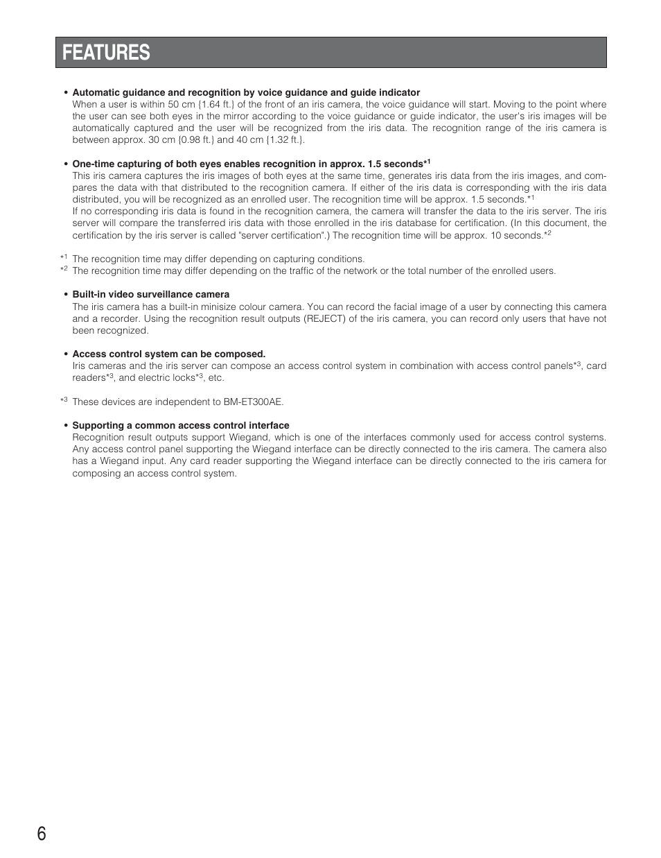 Features | Panasonic BM-ET300AE User Manual | Page 6 / 35