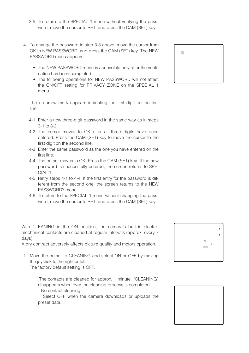 Cleaning (cleaning) | Panasonic WV-CW864 User Manual | Page 33 / 60