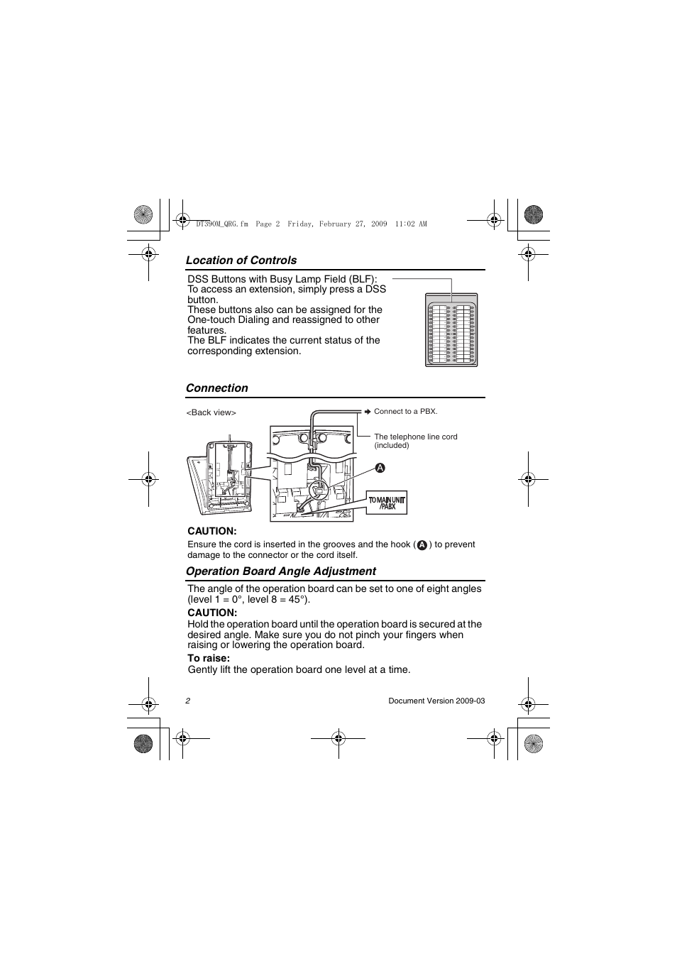 Panasonic KX-DT390 User Manual | Page 2 / 8