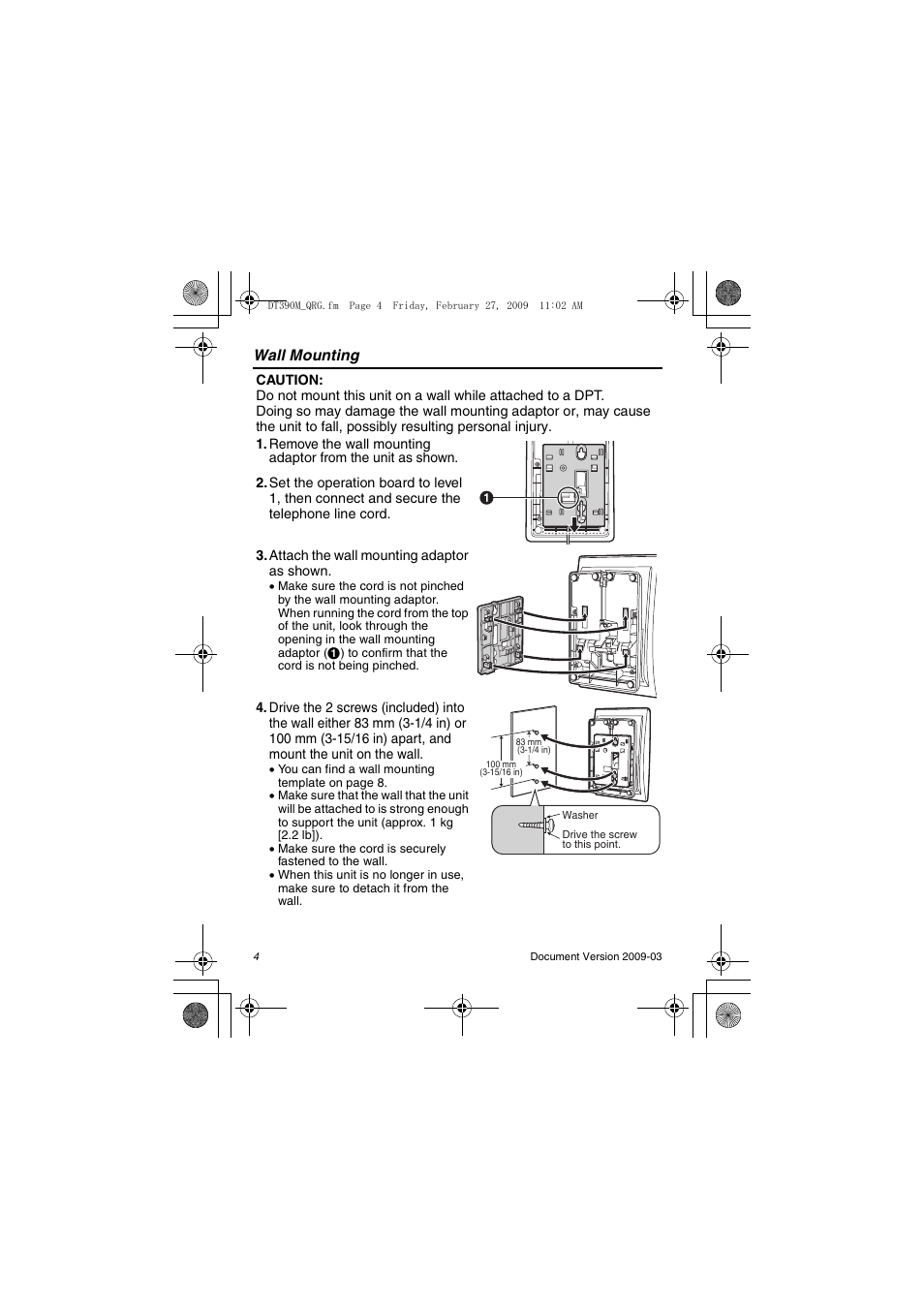 Panasonic KX-DT390 User Manual | Page 4 / 8