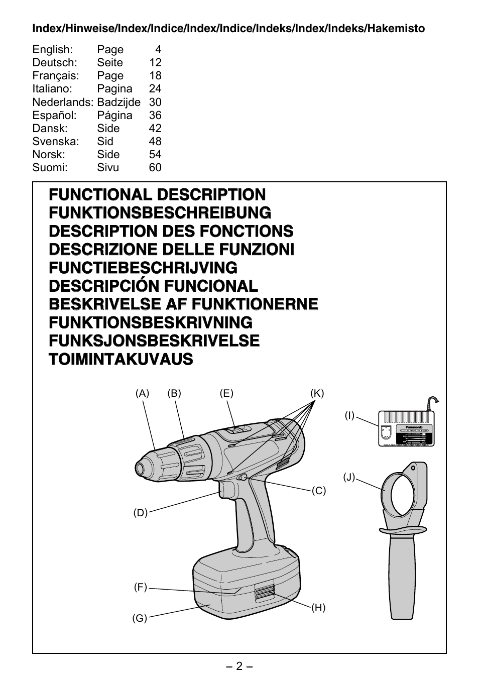 Panasonic EY6450 User Manual | Page 2 / 12