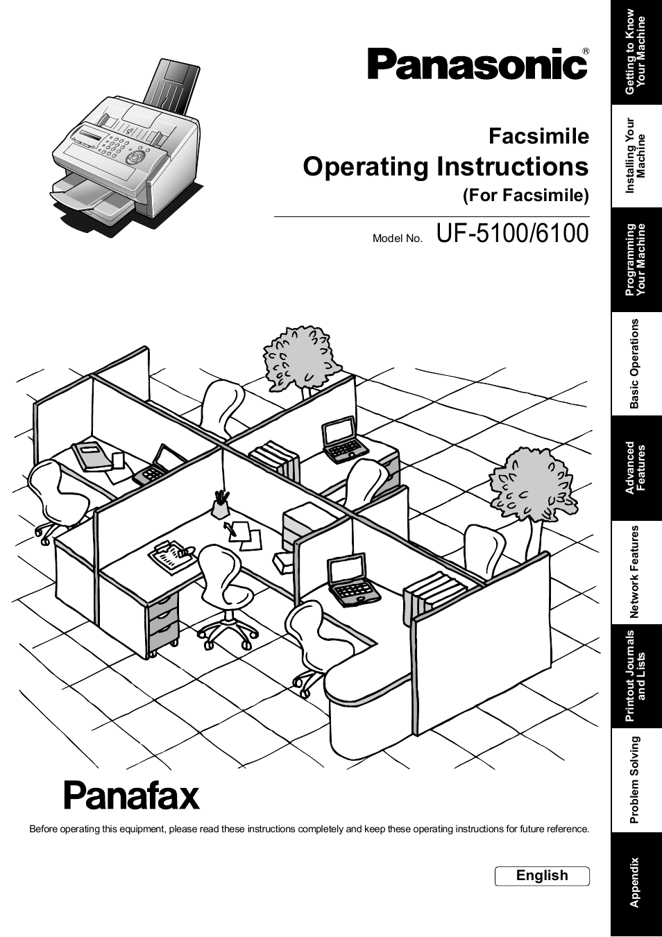 Panasonic UF-5100 User Manual | 156 pages