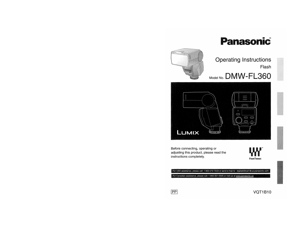 Panasonic LUMIX DMW-FL360 User Manual | 60 pages