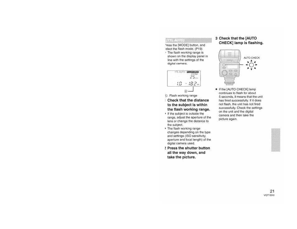 3 check that the [auto check] lamp is flashing | Panasonic LUMIX DMW-FL360 User Manual | Page 21 / 60