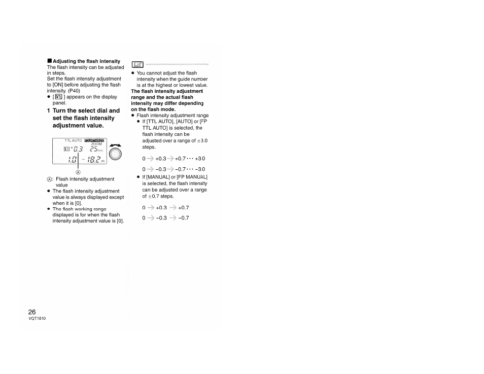 Adjusting the flash intensity | Panasonic LUMIX DMW-FL360 User Manual | Page 26 / 60