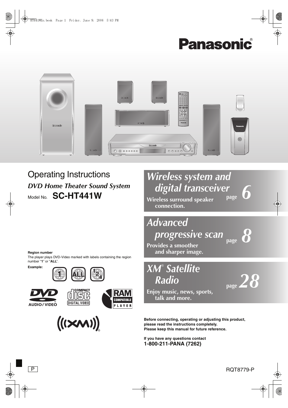Panasonic SC-HT441W User Manual | 40 pages