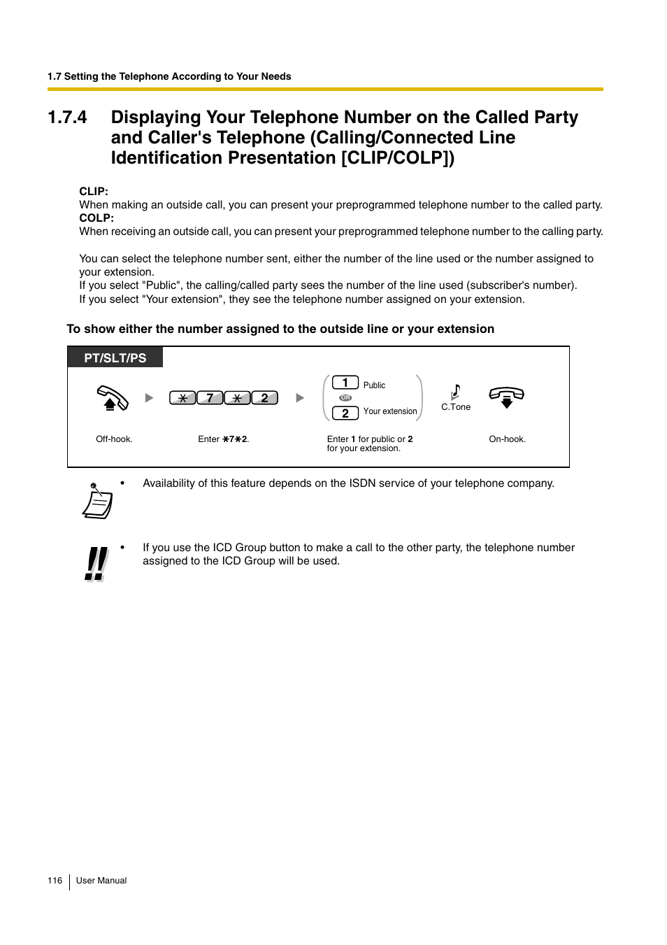 Pt/slt/ps | Panasonic HYBRID IP-PBX KX-TDA30 User Manual | Page 116 / 232