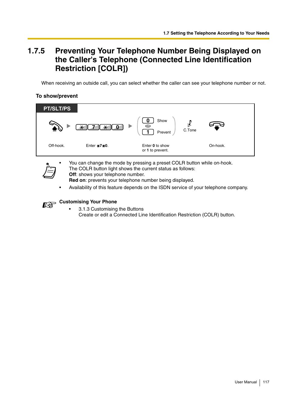 Pt/slt/ps | Panasonic HYBRID IP-PBX KX-TDA30 User Manual | Page 117 / 232