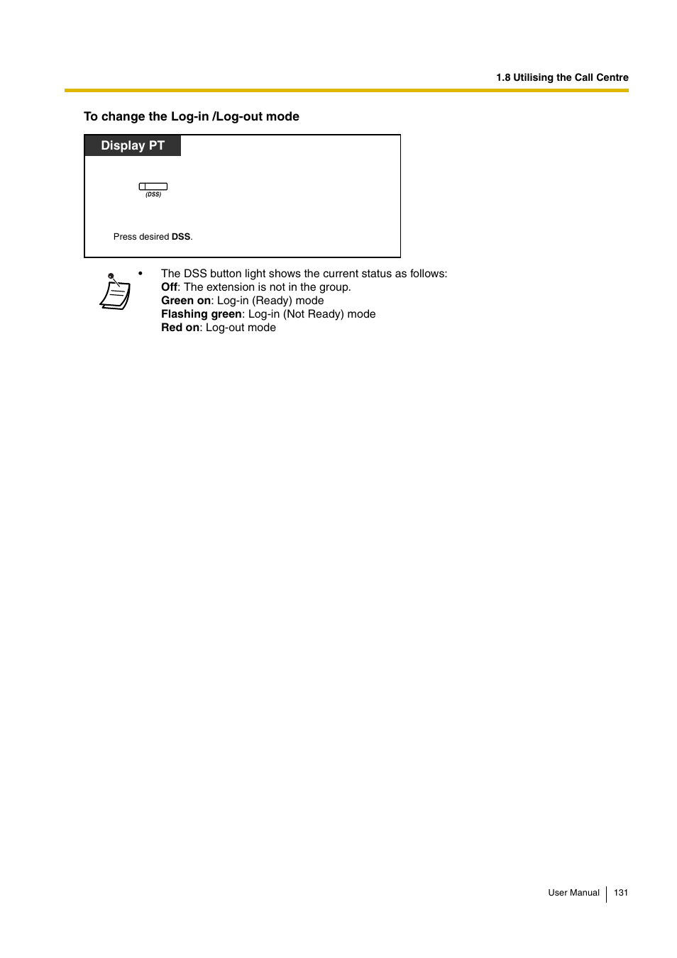 Display pt | Panasonic HYBRID IP-PBX KX-TDA30 User Manual | Page 131 / 232