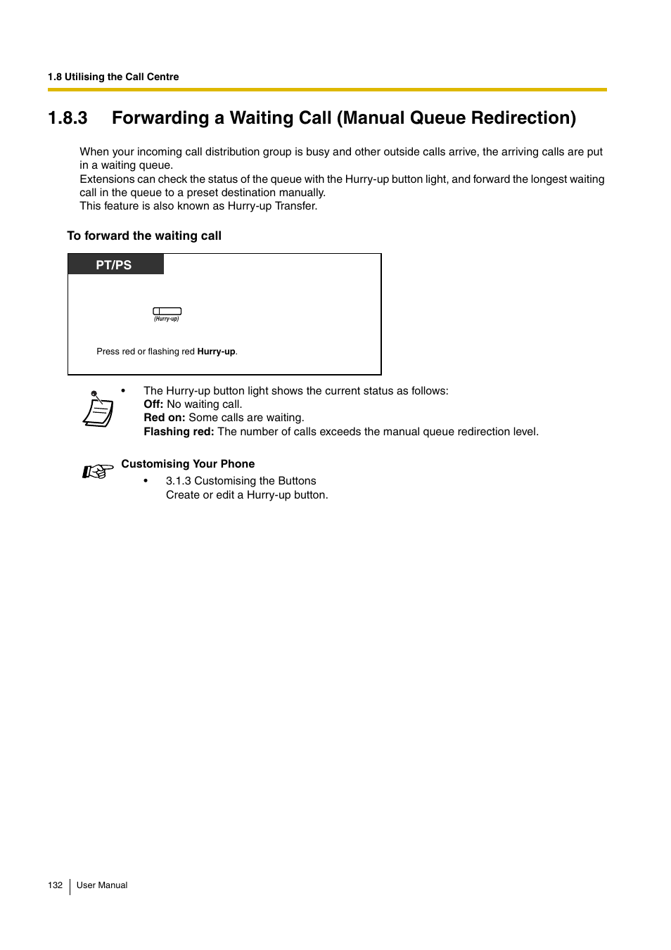 Panasonic HYBRID IP-PBX KX-TDA30 User Manual | Page 132 / 232