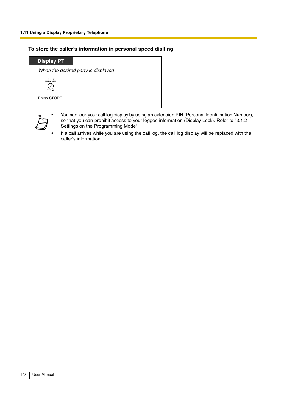 Display pt | Panasonic HYBRID IP-PBX KX-TDA30 User Manual | Page 148 / 232