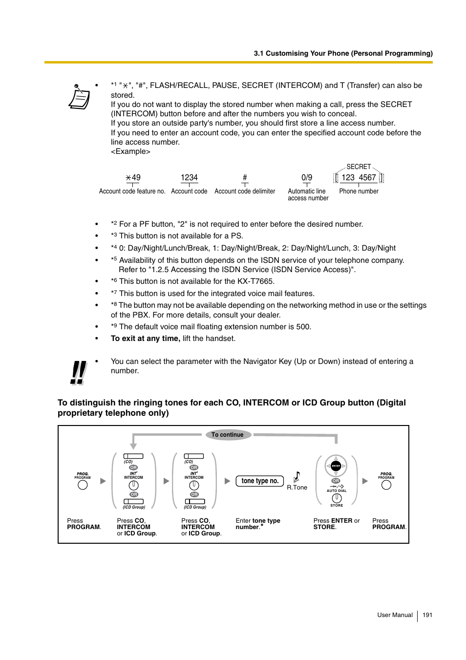 Panasonic HYBRID IP-PBX KX-TDA30 User Manual | Page 191 / 232