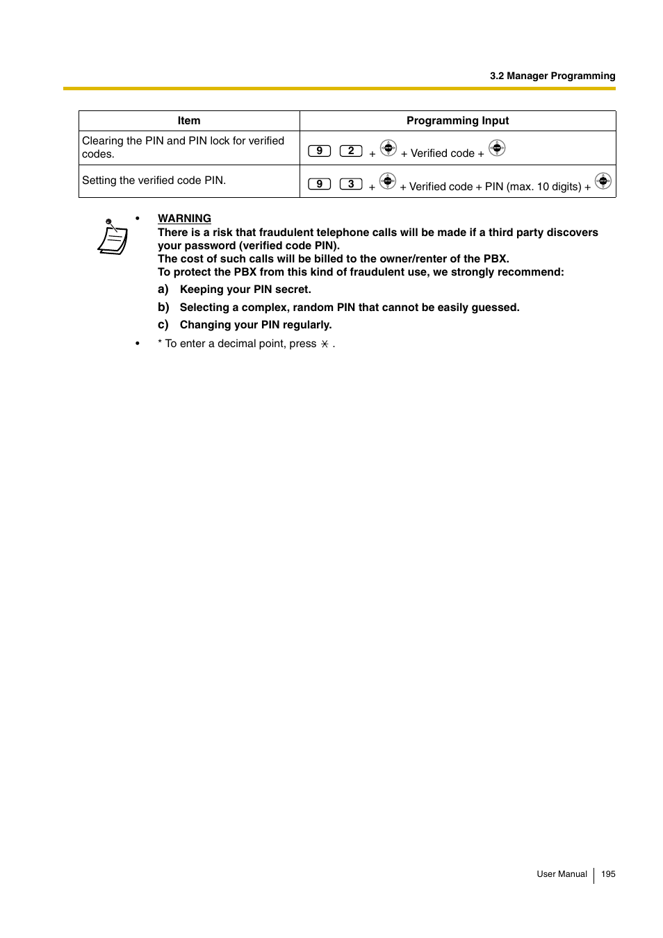 Panasonic HYBRID IP-PBX KX-TDA30 User Manual | Page 195 / 232