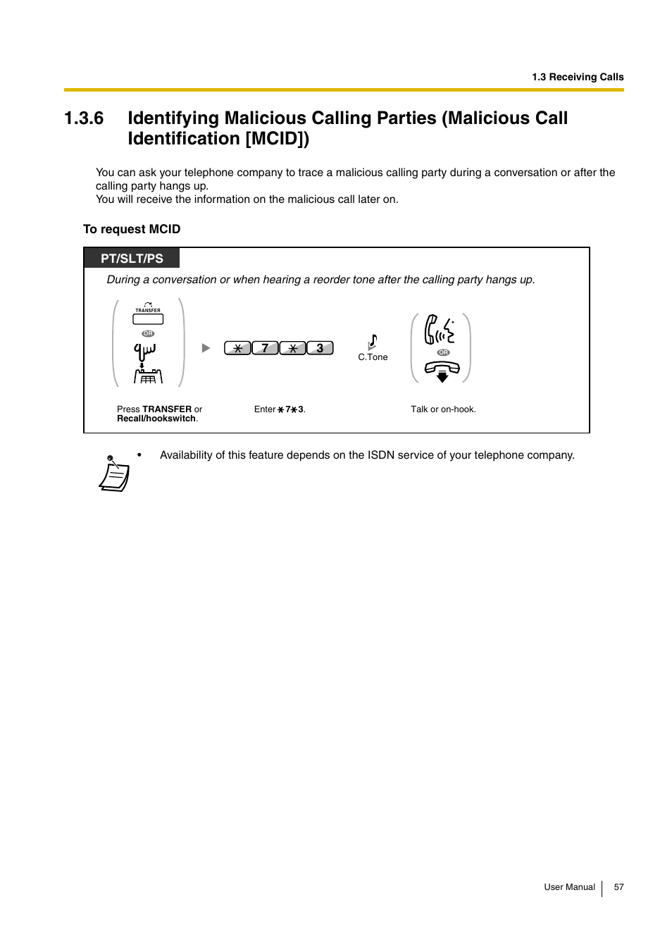 Pt/slt/ps | Panasonic HYBRID IP-PBX KX-TDA30 User Manual | Page 57 / 232