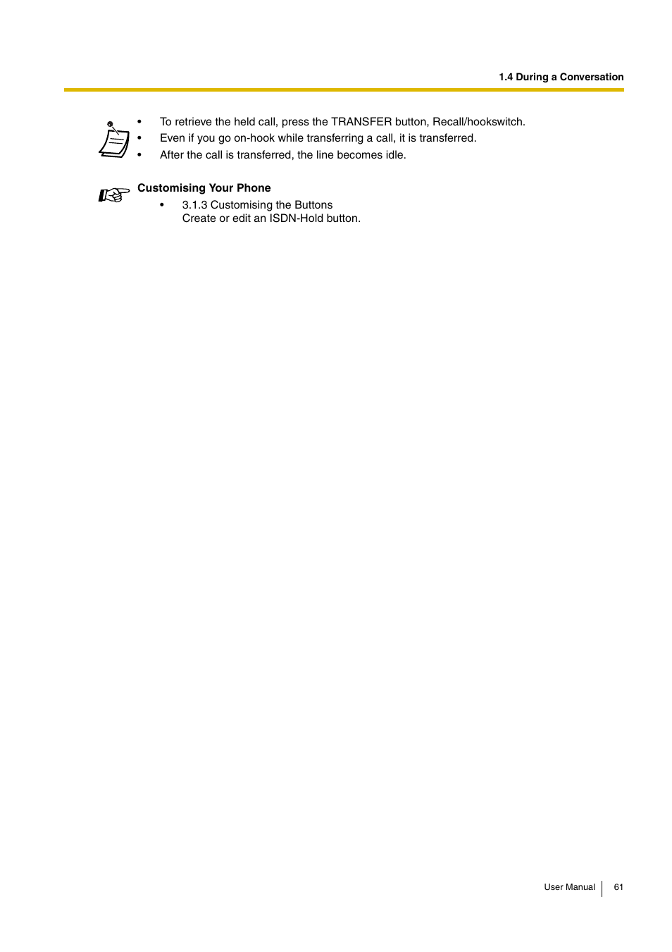 Panasonic HYBRID IP-PBX KX-TDA30 User Manual | Page 61 / 232